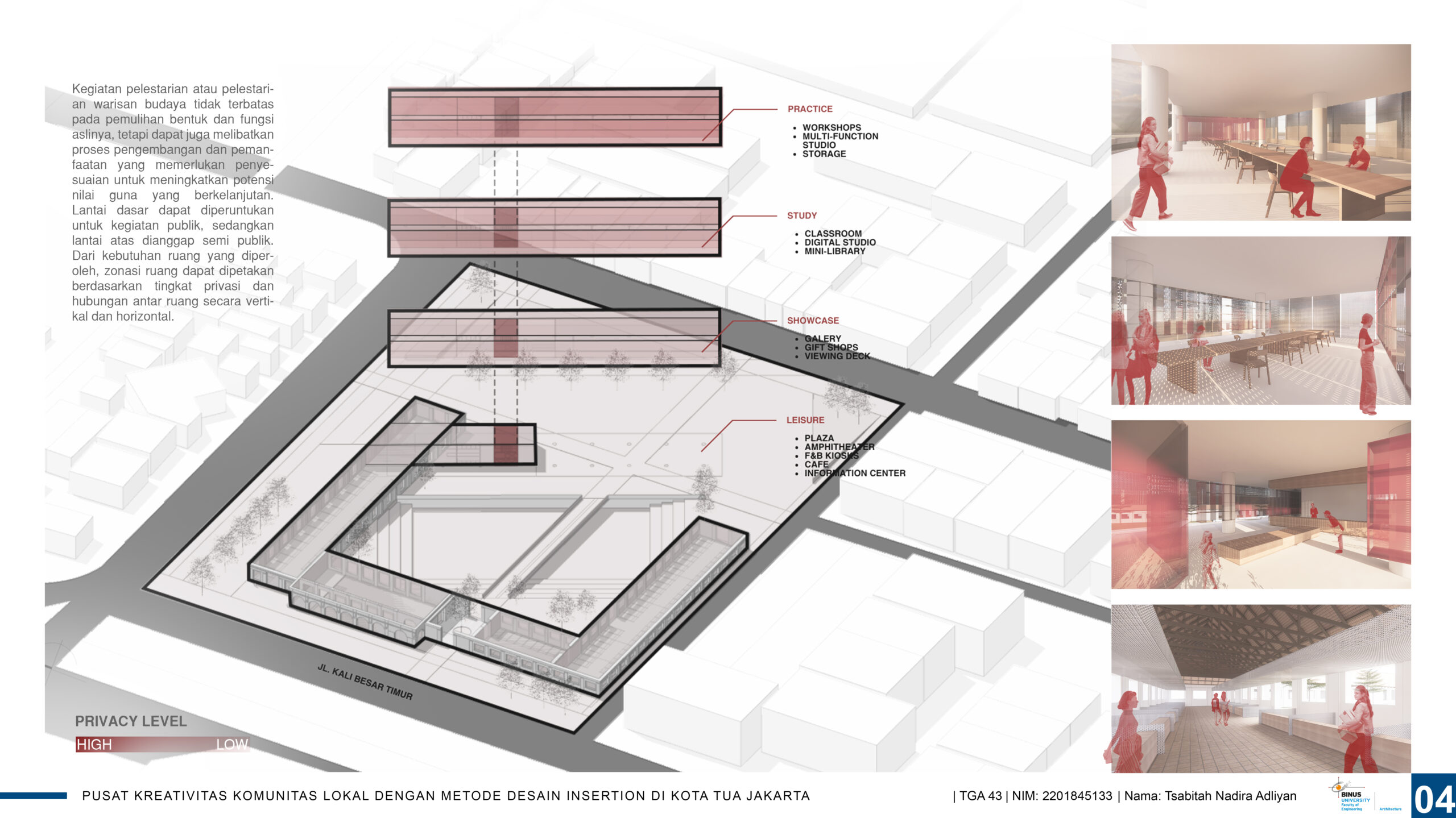 Pusat Kreatifitas Komunitas Lokal Dengan Metode Desain Insertion di Kota Tua Jakarta