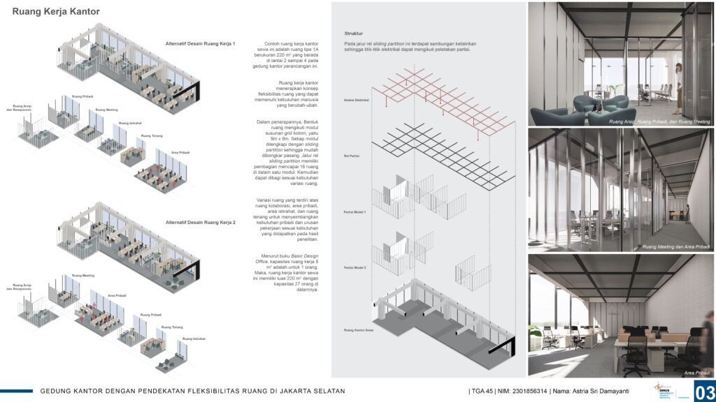 Gedung Kantor dengan Pendekatan Fleksibilitas Ruang di Jakarta Selatan