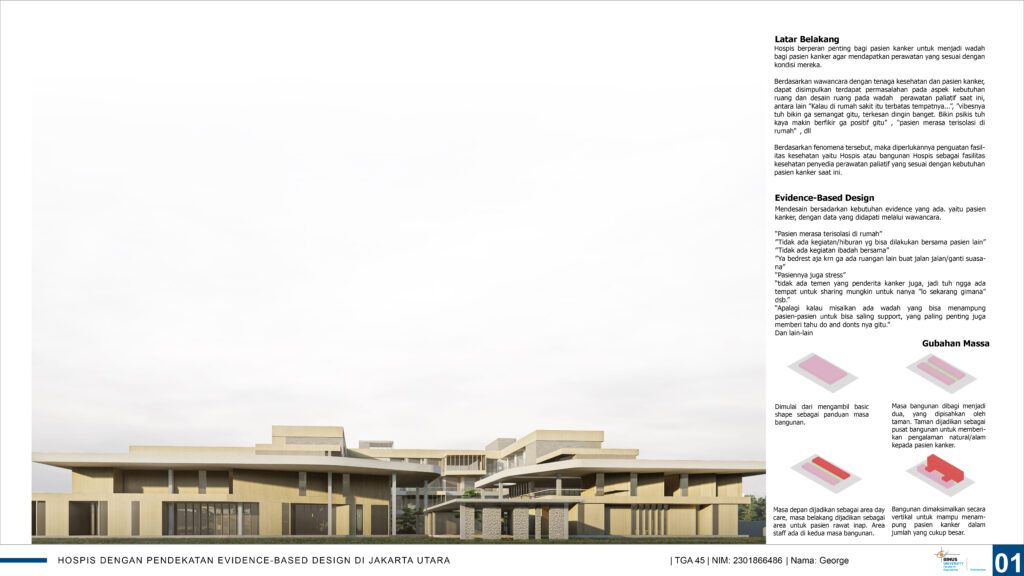 Hospis dengan Pendekatan Evidence-Based Design di Jakarta Utara