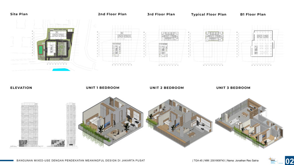 Bangunan Mixed-Use dengan Pendekatan Meaningful Design di Jakarta Pusat