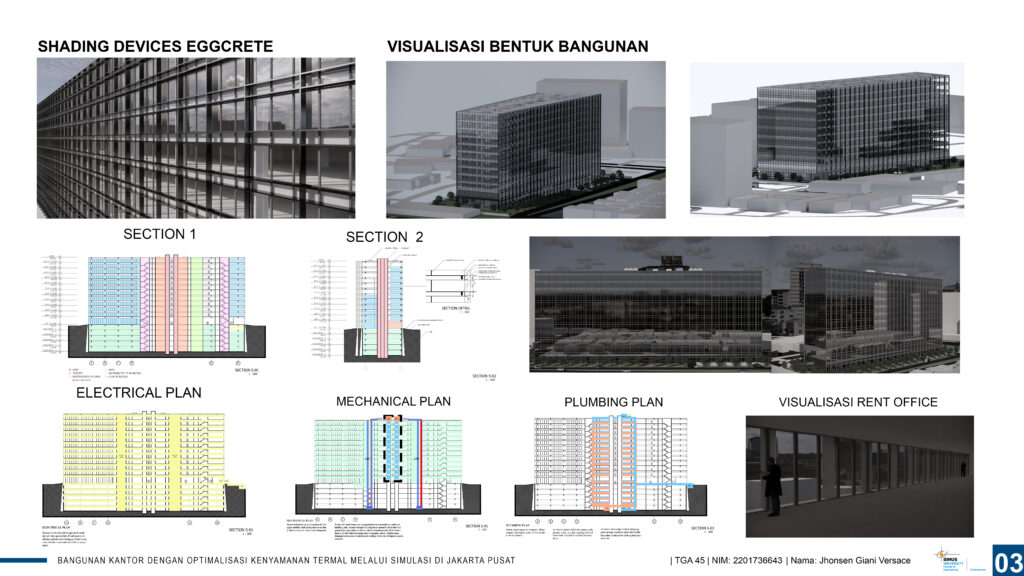 Bangunan Kantor dengan Optimalisasi Kenyamanan Termal Melalui Simulasi di Jakarta Pusat