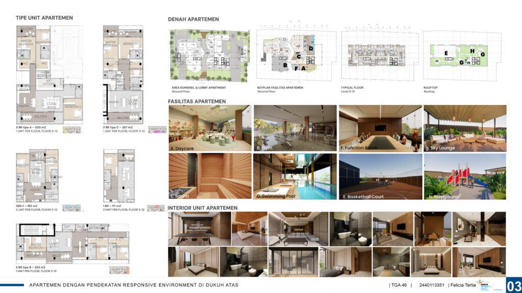 APARTEMEN DENGAN PENDEKATAN RESPONSIVE ENVIRONMENT DI DUKUH ATAS