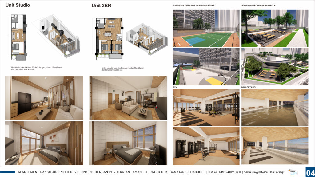 APARTEMEN TRANSIT-ORIENTED DEVELOPMENT DENGAN PENDEKATAN TAMAN LITERATUR DI KECAMATAN SETIABUDI