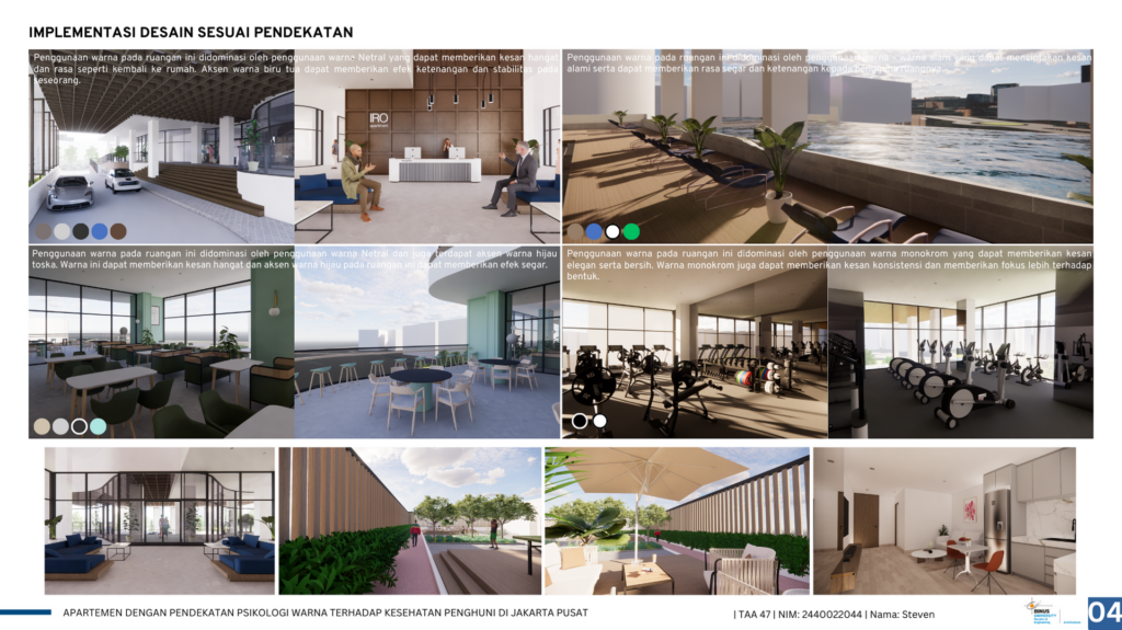 Apartemen Dengan Pendekatan Psikologi Warna Terhadap Kesehatan Penghuni Di Jakarta Pusat