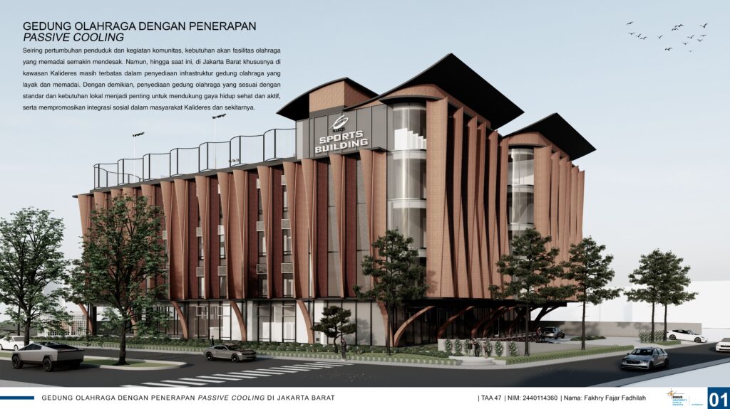 Gedung Olahraga Dengan Penerapan Passive Cooling di Jakarta Barat