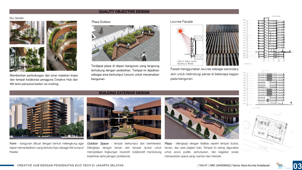 Creative Hub Dengan Pendekatan Eco Tech di Jakarta Selatan