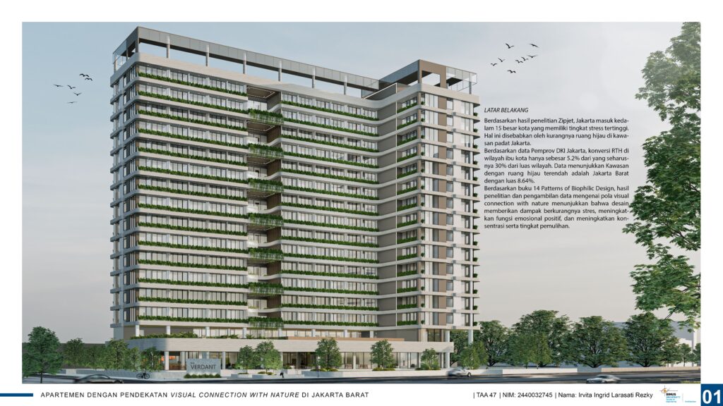 Apartemen dengan Pendekatan Visual Connection With Nature