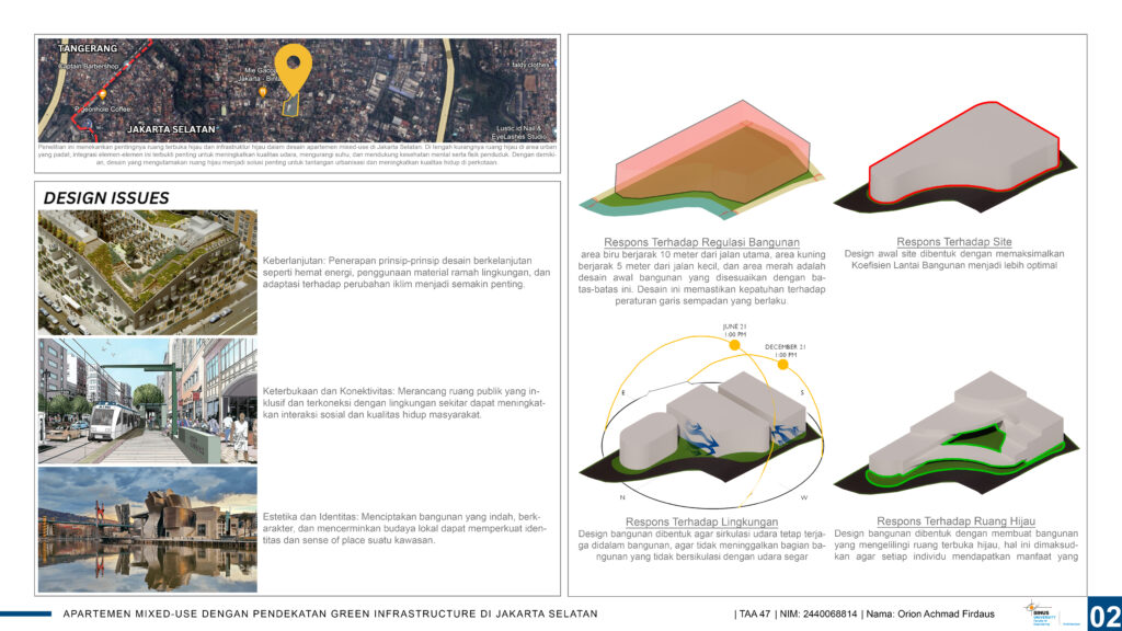 Apartemen Mixed-Use Dengan Pendekatan Green Infrastructure di Jakarta Selatan