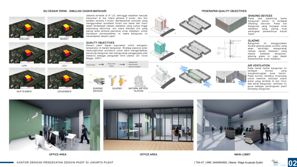 Kantor dengan Pendekatan Desain Pasif di Jakarta Pusat