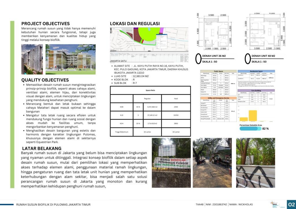 Rumah Susun Biofilik di Pulomas Jakarta Timur