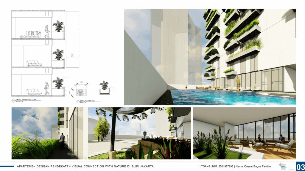 Apartemen Dengan Pendekatan Visual Connection With Nature di Slipi Jakarta