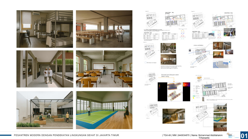 Pesantren Modern Dengan Pendekatan Lingkungan Sehat di Jakarta Timur