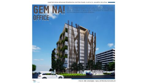 Kantor Sewa Dengan Penerapan Sistem Panel Surya di Jakarta Selatan