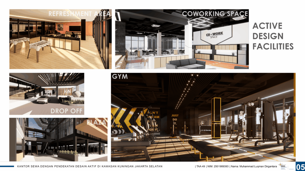 Kantor Sewa dengan Pendekatan Desain Aktif di Kawasan Kuningan Jakarta Selatan