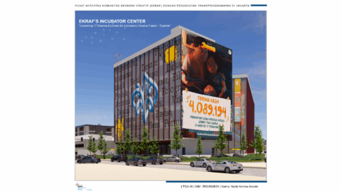 Pusat Aktivitas Komunitas Ekonomi Kreatif (EKRAF) dengan Pendekatan Transprogramming di Jakarta