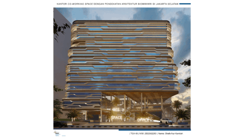 Kantor Co-working Space dengan Pendekatan Arsitektur Biomimikri di Jakarta Selatan