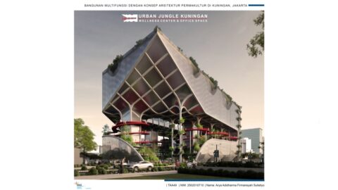Bangunan Multifungsi dengan Konsep Arsitektur Permakultur di Kuningan, Jakarta