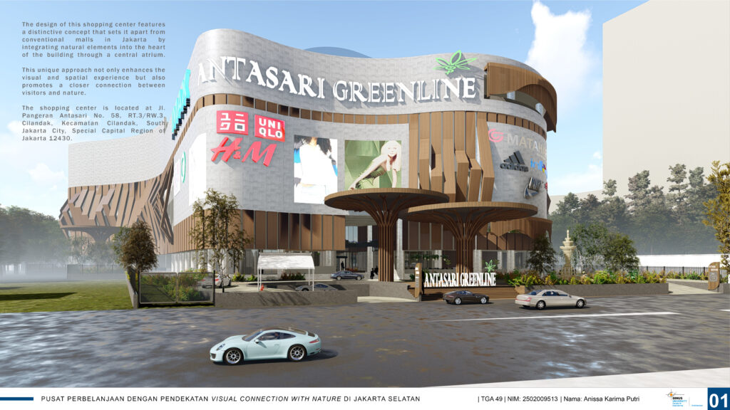Pusat Perbelanjaan dengan Pendekatan Visual Connection with Nature di Jakarta Selatan