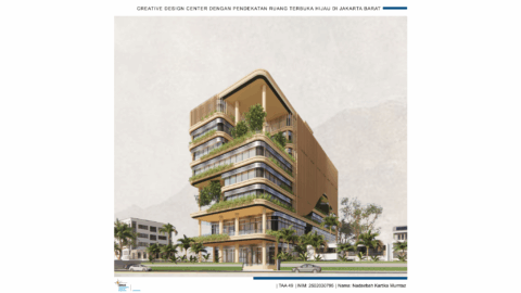 Creative Design Center Dengan Pendekatan Ruang Terbuka Hijau di Jakarta Barat