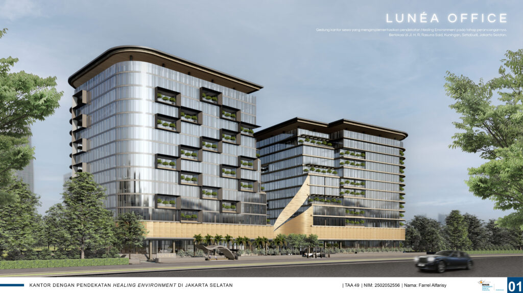Kantor dengan Pendekatan Healing Environment di Jakarta Selatan