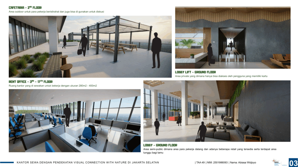 Kantor Sewa Dengan Penekatan Visual Connection With Nature Di Jakarta Selatan