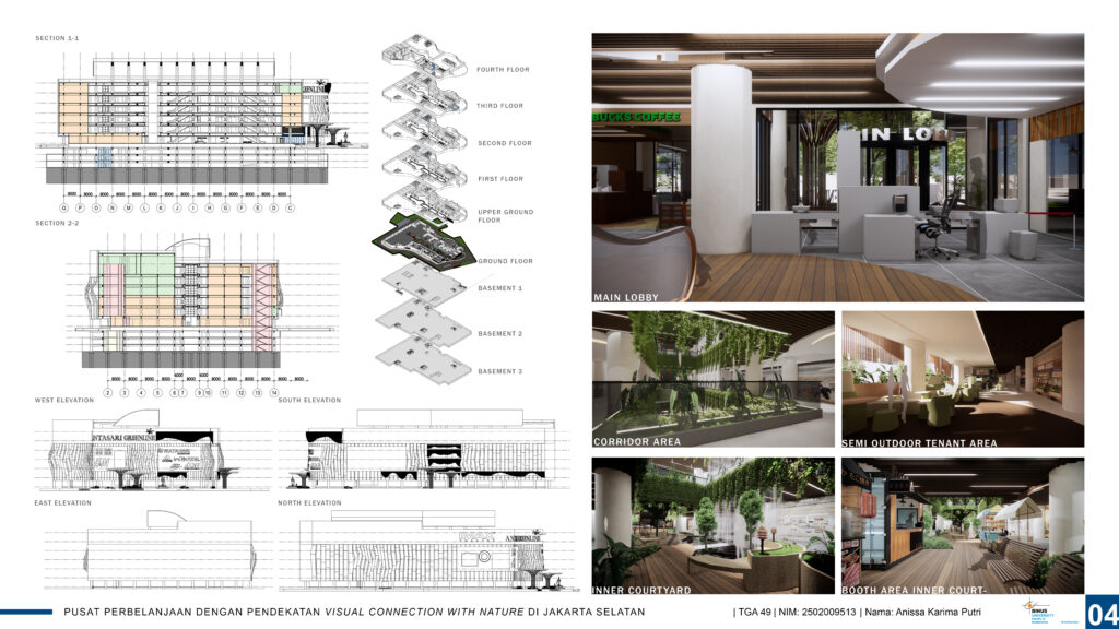 Pusat Perbelanjaan dengan Pendekatan Visual Connection with Nature di Jakarta Selatan