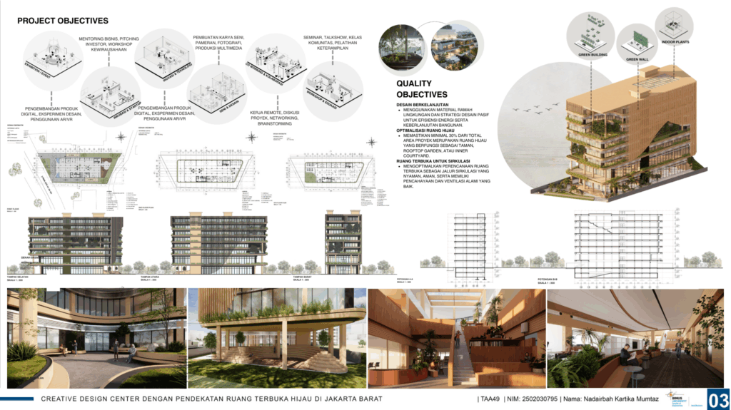 Creative Design Center Dengan Pendekatan Ruang Terbuka Hijau di Jakarta Barat
