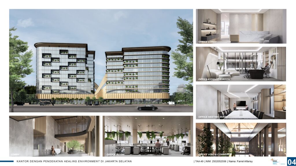 Kantor dengan Pendekatan Healing Environment di Jakarta Selatan