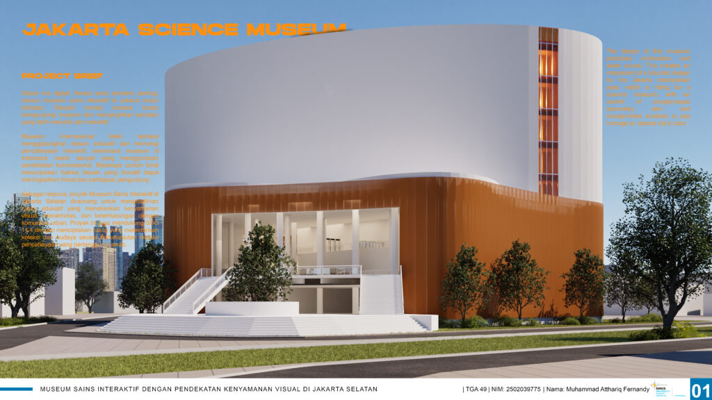 Museum Sains Interaktif dengan Pendekatan Kenyamanan Visual di Jakarta Selatan