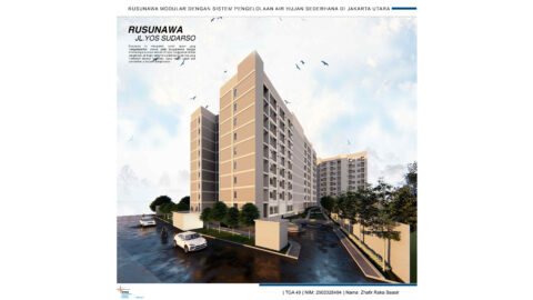 Rusunawa Modular Dengan Sistem Pengelolaan Air Hujan Sederhana di Jakarta Utara