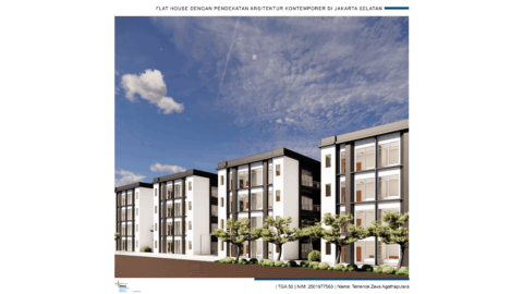 Flat House dengan Pendekatan Arsitektur Kontemporer di Jakarta Selatan