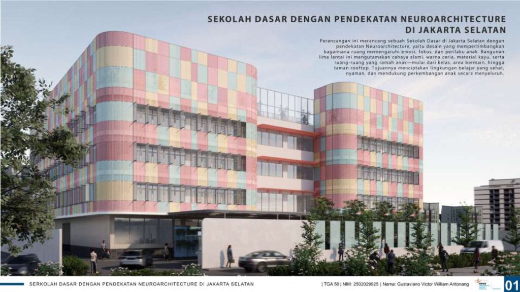 Sekolah Dasar dengan Pendekatan Neuroarchitecture di Jakarta Selatan
